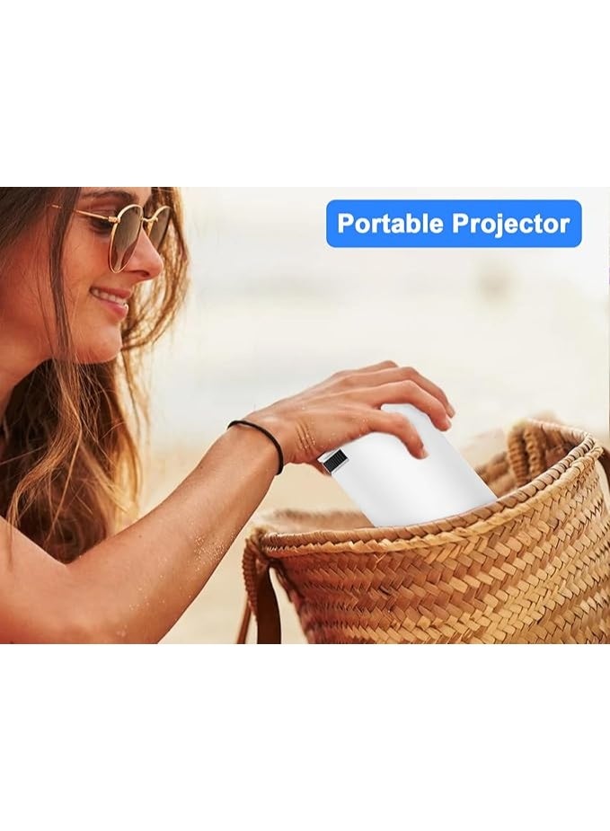بروجكتور صغير محمول – دقة 4K و200 لومين، تصحيح تلقائي للصورة، واي فاي 2.4/5G وبلوتوث 5.0، شاشة 130 بوصة، دوران 180 درجة، تصميم مدمج للمنزل والترفيه - Image 4