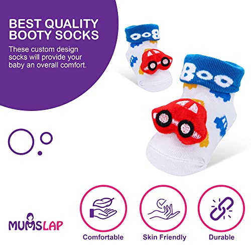 Mumslap Baby Boys & Baby Girls Ankle Length Cotton Blend Socks (Pack Of 4) - Image 2