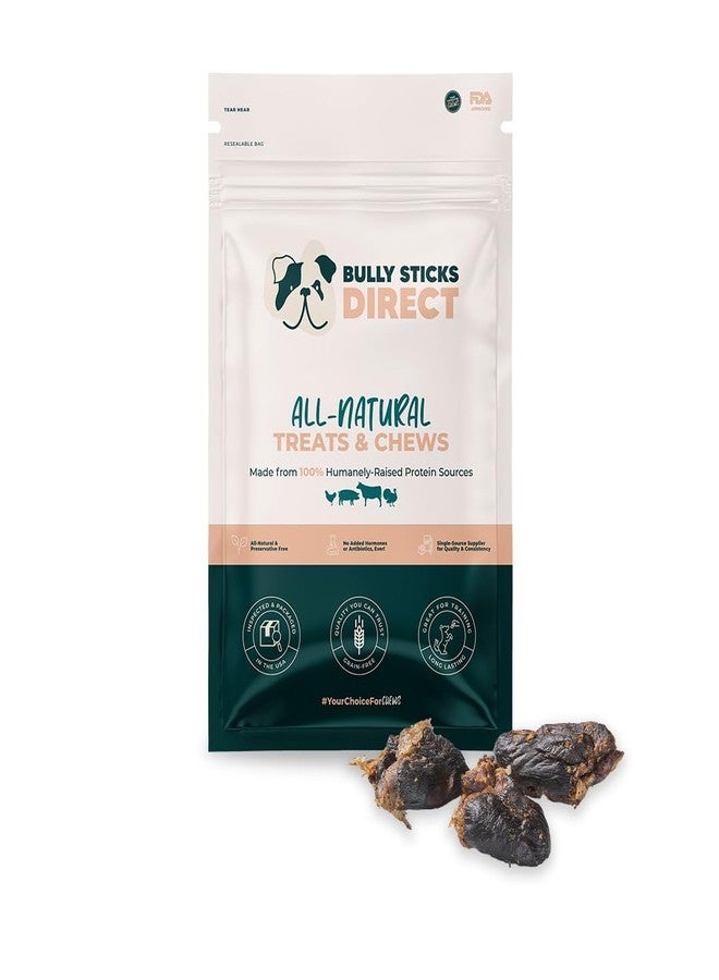 BULLY STICKS DIRECT Premium Goose (Geese) Heart Dog Treats, All-Natural Protein-Rich Chews, Bite-Sized, No Fillers or Preservatives, Single Ingredient, 8.81oz Pack - Image 1