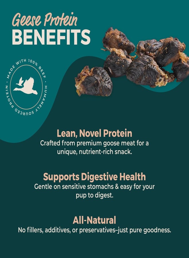 BULLY STICKS DIRECT Premium Goose (Geese) Heart Dog Treats, All-Natural Protein-Rich Chews, Bite-Sized, No Fillers or Preservatives, Single Ingredient, 8.81oz Pack - Image 4