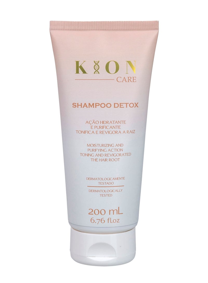 Kion Shampoo Detox - Soft, Moisturizing and Purifying, Restores Shine and Provides Lightness to Hair - Vegan Formula Free of Animal Derivatives, Silicone, Mineral Oil, Parabens, Sulfates and Salt.