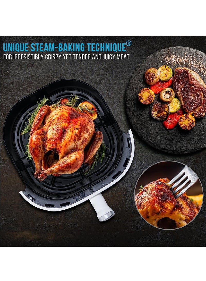 Bear 5L Electric Air Fryer 8 Preset Menu Multifunction Digital Control Panel Oil Free Low-Fat Healthy Cooking Fryer Cooker 1750W Automatic Food Baker Non-stick Frying Machine  - Image 5