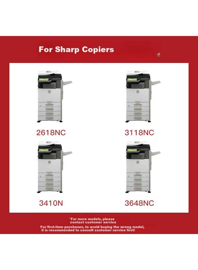 Befon خرطوشة حبر Befon Mx-36Ctba سوداء لطابعة Sharp Mx-2618Nc/3118Nc/3618Nc/2648Nc/3148Nc/3648Nc - Image 2