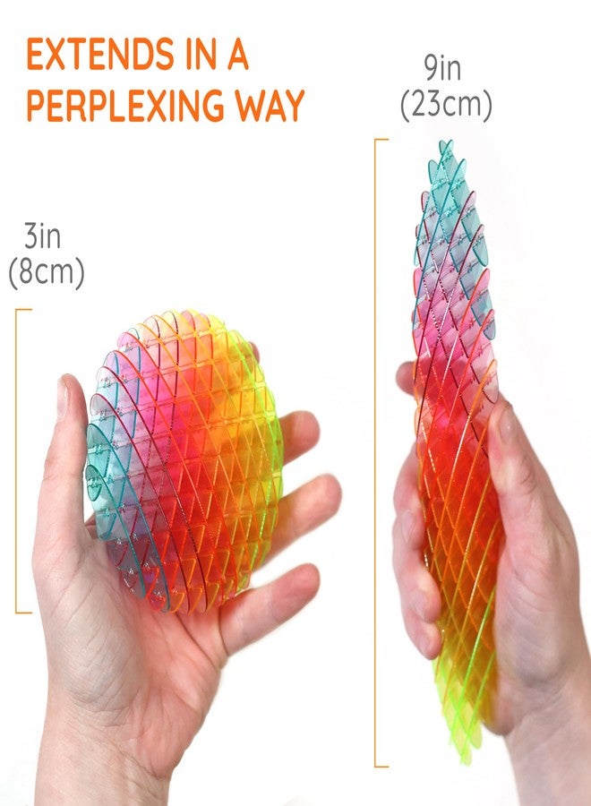 Morf Fidget Worm Toy - Desk Fidgets for Adults - Quiet Worm Fidget Toy Sensory Toys - Fun and Interactive Fidget Toy for Kids - USA Patent Pending Morf Toys (Green, Blue, Rainbow, Small | 3 Pack) - Image 3