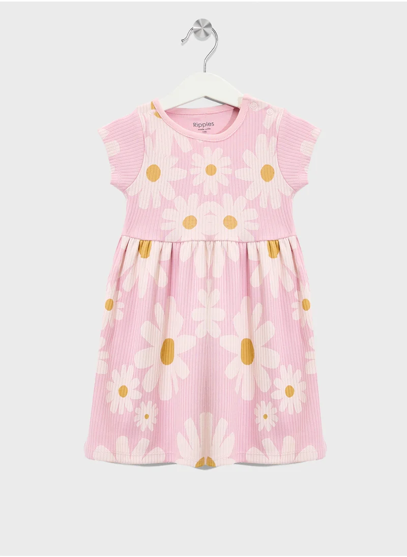 ريبلز مع نمشي Girls Cotton Dress
