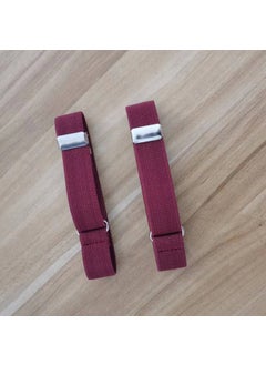 Generic Elastic Armband Sleeve Garters UnisexWine Red 2cm Wine Red 2cm 