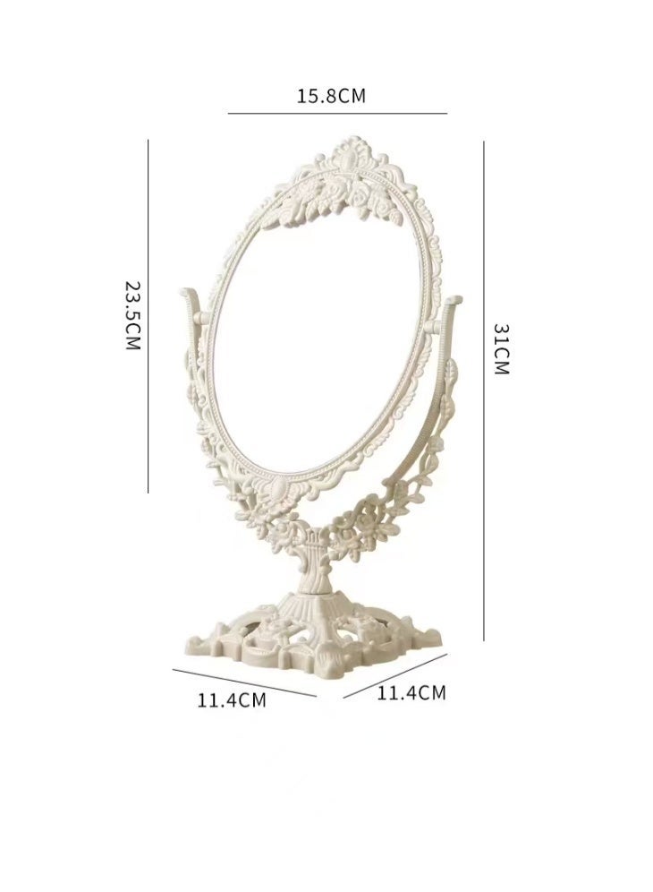 Makeup mirror, desktop large mirror, household rotating vanity mirror - Image 3