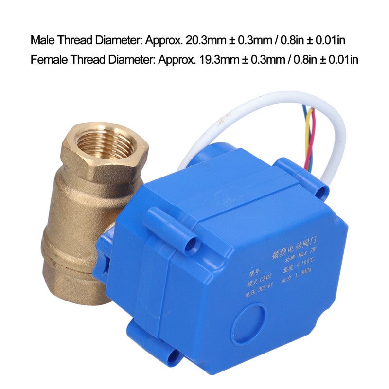 Electric Ball Valve: DC Voltage Miniature Valve - IP67 Protection Power Saving Automatic Control With 3-Wire 2-Point Mode, Quick 3 To 5 Second Operation, For Water Treatment Projects - Image 3