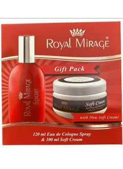 ROYAL MIRAGE 120 ml Eau de Cologne Spray & 100 ml Soft Cream 