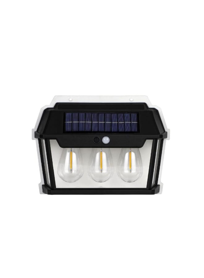 مصباح LED يعمل بالطاقة الشمسية مزدوج لمبة إضاءة خارجية تعمل بالطاقة الشمسية مع مستشعر حركة وأضواء شمسية مقاومة للماء وضوء الشمس والطاقة الشمسية - Image 1