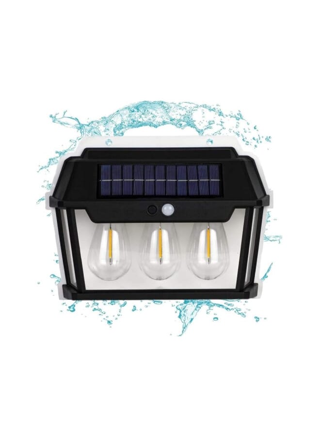 مصباح LED يعمل بالطاقة الشمسية مزدوج لمبة إضاءة خارجية تعمل بالطاقة الشمسية مع مستشعر حركة وأضواء شمسية مقاومة للماء وضوء الشمس والطاقة الشمسية - Image 2