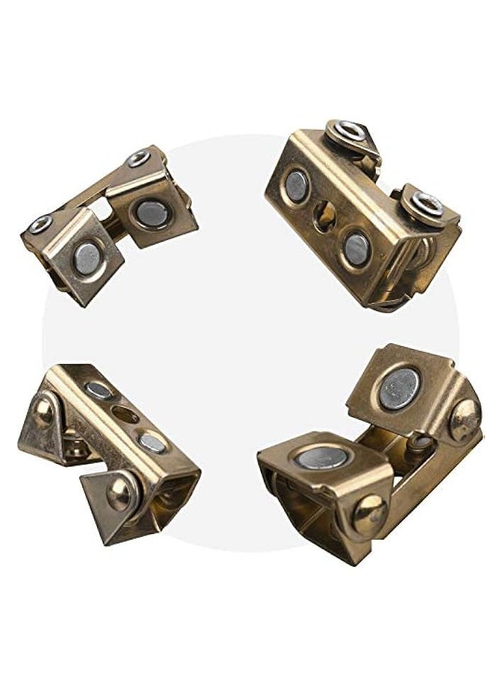 PROMASS Magnetic V-Pads Kit, Magnets On Both Pad Face & Bottom, 4 Piece Kit (Xdv4: 2 Pcs. 2", Pull Force 12 Lbs) (Xfv4: 2 Pcs. 2.2", Pull Force 18 Lbs), Mvdf44  - Image 1