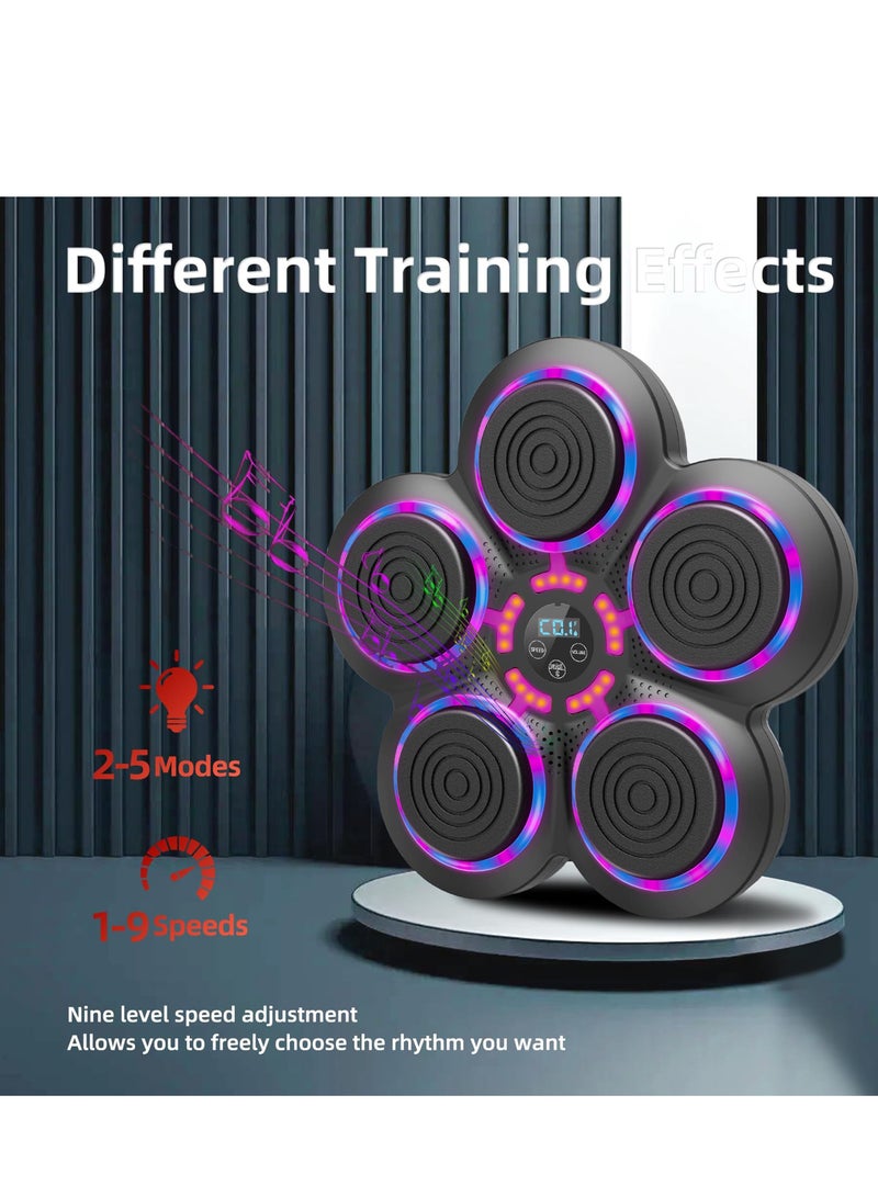 Music Boxing Machine with Boxing Gloves, Smart Bluetooth Boxing Trainer, Boxing Wall Mount Machine for Adults Kids, Electronic Boxing Target Fitness for Home Office Gym - Image 5