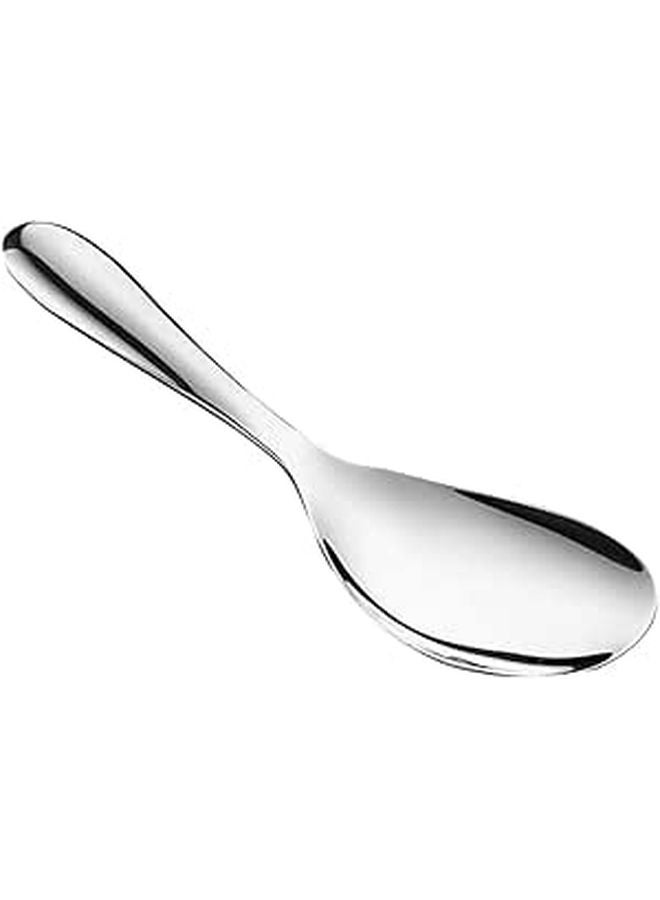 Stainless Steel Rice Serving Spoon Ergonomic Grip for Stirring Scooping Soup - Image 1
