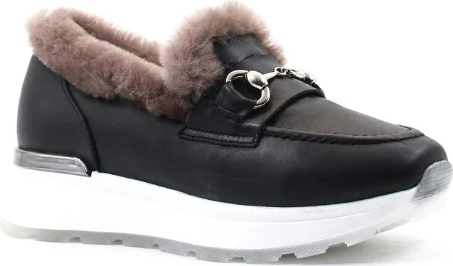 Fast Step Leather Shearling Women's Casual Shoes 757KZA24501