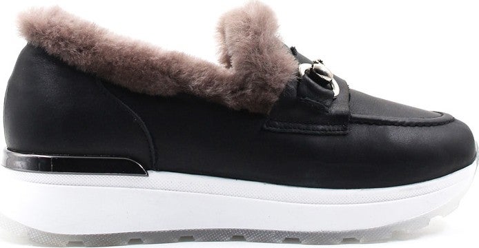 Fast Step Leather Shearling Women's Casual Shoes 757KZA24501  - Image 1