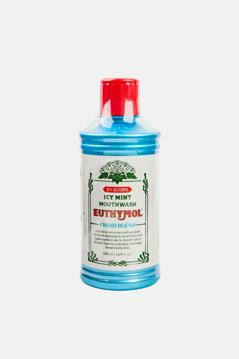 Euthymol Icy Mint Fresh Blend Mouthwash 500 ml - Image 1