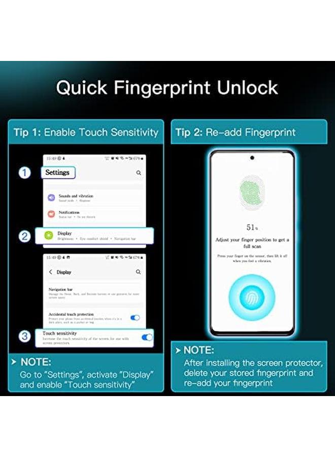 Jetech Screen Protector For Samsung Galaxy A53 5G A52 A52 5G A52S 5G 9H Tempered Glass Film Anti Scratch Hd Clear 3 Pack - Image 2