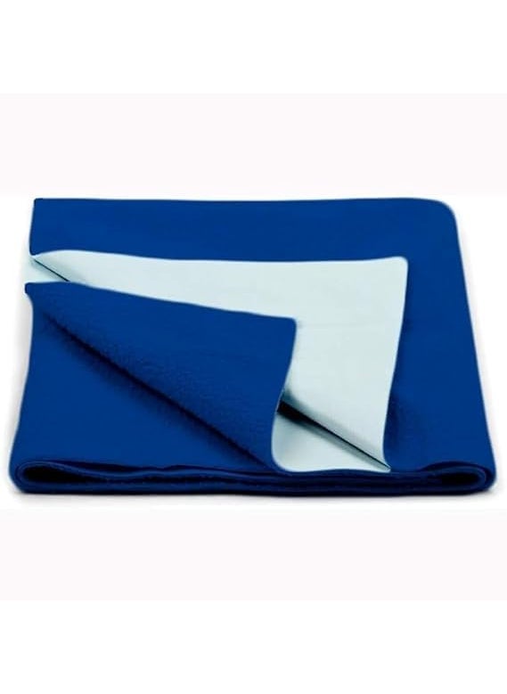 AOKING Aoking Extra Soft Waterproof Anti-Piling 50 x 70 cm Dry Sheet Bed Protector for Baby (Royal Blue)  - Image 1