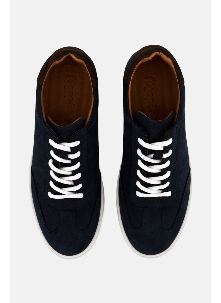 Algspar Men Lace Up Casual Shoes, Navy  - Image 3