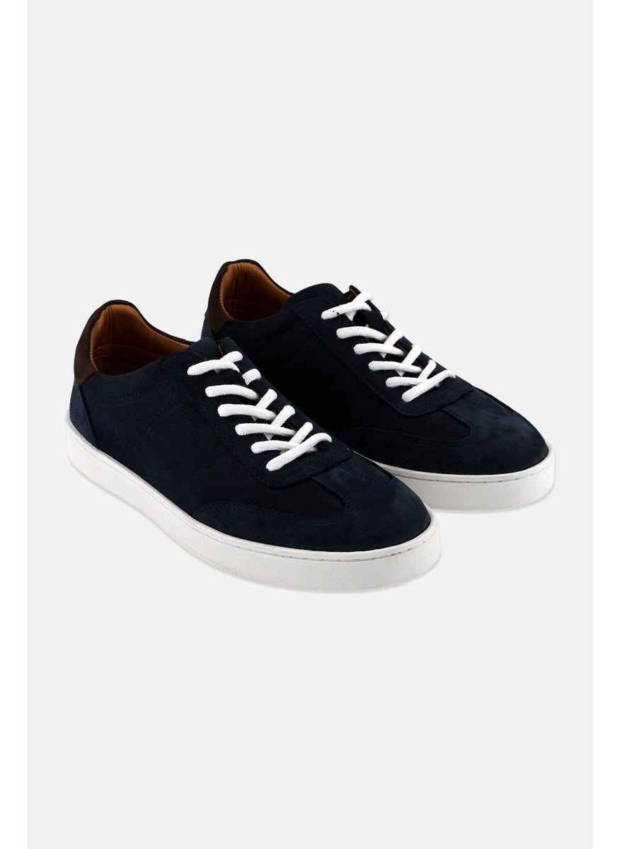 Algspar Men Lace Up Casual Shoes, Navy  - Image 1
