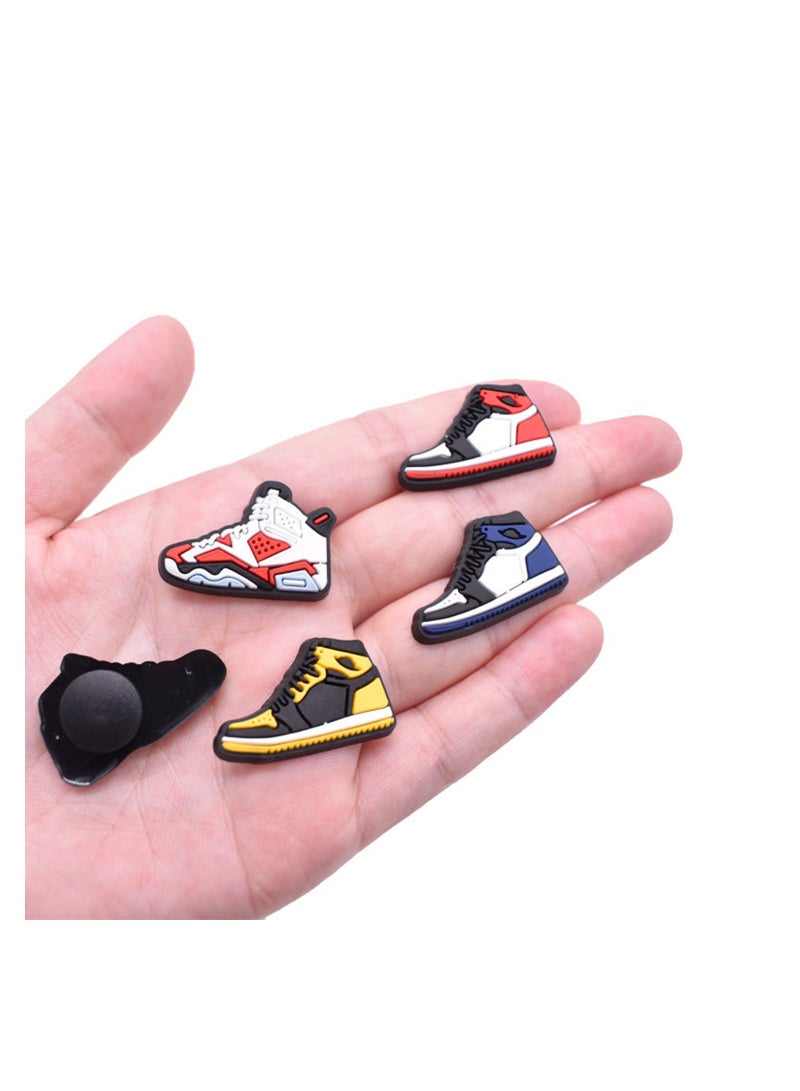 Basketball Shoe Charms Set - 20 Pieces Jibbitz for Crocs, Women, Girls, Men - Mini Basketball Party Favors Wristband Accessory - Image 3
