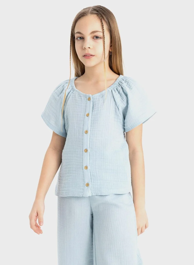 DeFacto Girl Blouse And Trousers 2 Piece Set