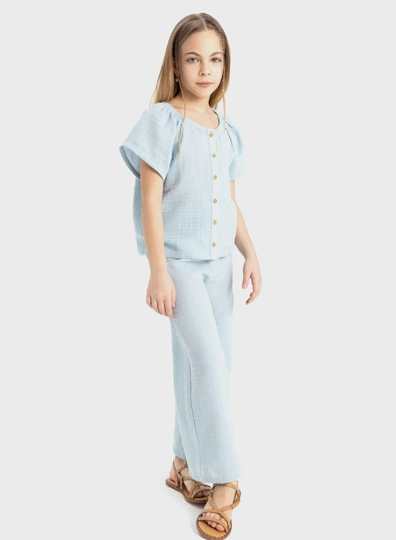 DeFacto Girl Blouse And Trousers 2 Piece Set