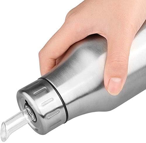Gladnes 1000ml stainless steel Oil Dispenser Bottle Oil Pourer Dispensing Bottles Stainless Steel Olive Oil Dispenser Leakproof Kitchen Oil Vinegar Cruet - Image 1