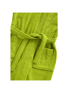 BYFT Daffodil (Green) Premium 8 Year Kids Hooded Bathrobe (112x113 Cm) Terry Cotton, Highly Absorbent and Quick dry, Hotel and Spa Quality Bathrobe for Boy and Girl-400 Gsm  - Image 3