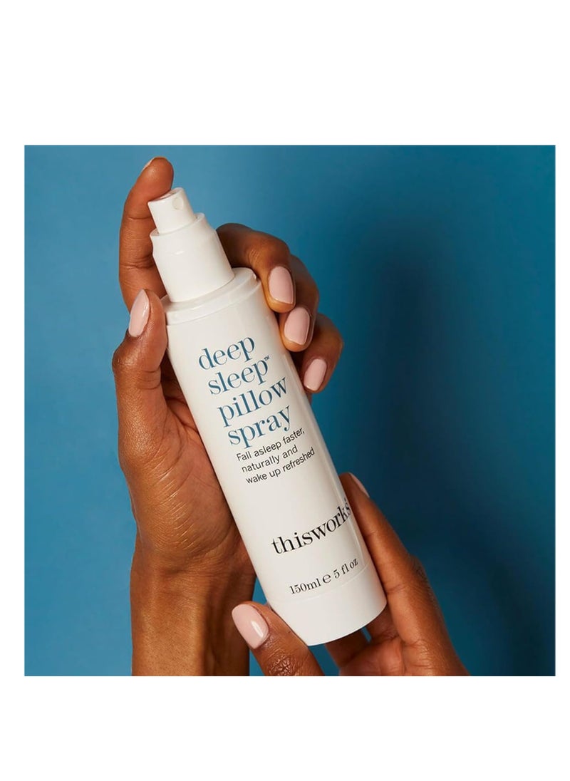 ThisWorks - thisworks Deep Sleep Pillow Spray, 250 ml - Natural Sleep Aid with Essential Oils of Lavender, Vetivert and Camomile, 8.4 Fl Oz - Image 1