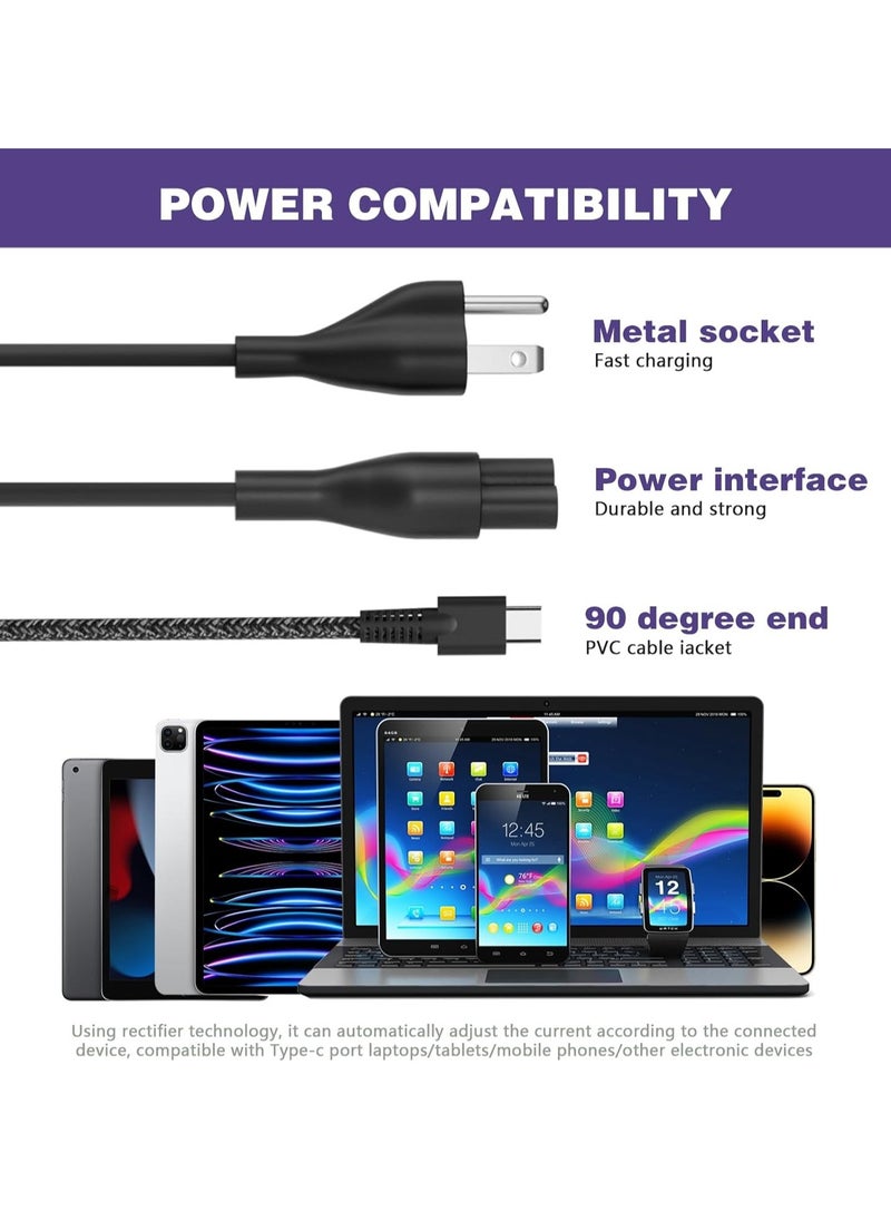 Max Power New Slim 65W USB C Laptop Charger - for HP/Dell/Lenovo Laptop Charger USB C Type C Chromebook,Universal Computer AC Power Adapter Cord Replacement 45W Acer Asus Samsung or MacBook/Smart Phone/Tablet  - Image 4