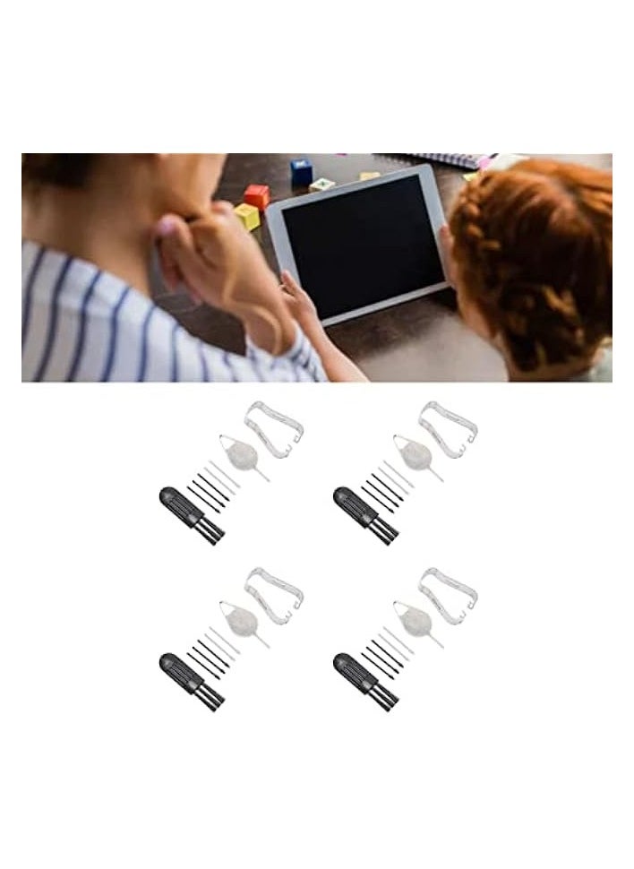 PROMASS Touch Stylus Pen Tips, Wear Resistance Easy To Install ABS Material Tablet Pen Tips Replacement Refill for Samsung Tablet S7 FE 12.4 Inch T733 black+grey  - Image 2