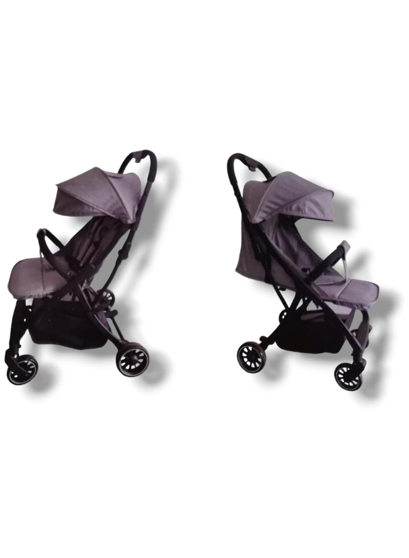 Kidilo Compact Stroller, Lightweight, Adjustable Canopy, 4 Wheels (BLUE) - Image 3