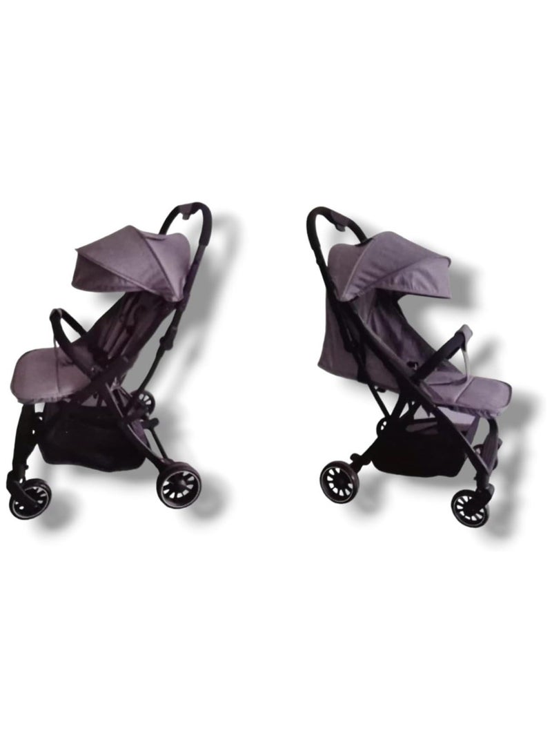 Kidilo Compact Stroller, Lightweight, Adjustable Canopy, 4 Wheels (BLUE) - Image 3