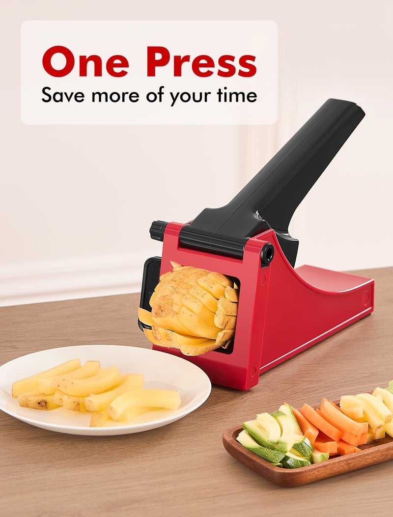 Geedel French Fry Cutter, Geedel Professional Potato Cutter for French Fries, Potato Slicer French Fry Maker for Carrot, Cucumber, Onion, Zucchini and more  - Image 2