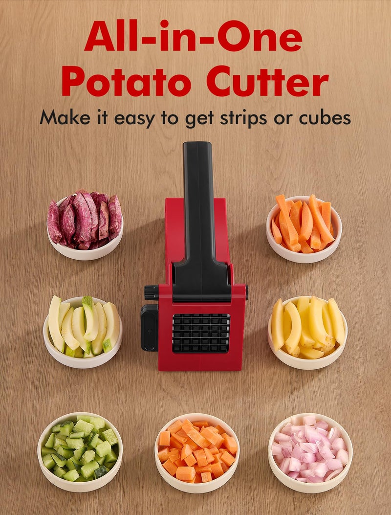 Geedel French Fry Cutter, Geedel Professional Potato Cutter for French Fries, Potato Slicer French Fry Maker for Carrot, Cucumber, Onion, Zucchini and more  - Image 5