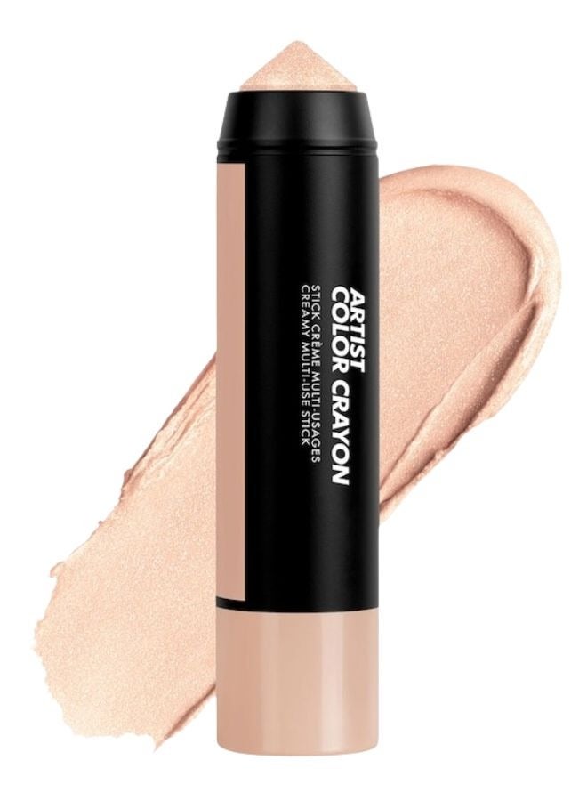 MAKE UP FOR EVER Artist Color Crayon Waterproof Multi-Use Stick 7g – Shade 102 Starfire Gold – Light Champagne for Eyes & Face - Image 1