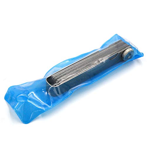 Handook Stainless Steel Feeler Gauge Universal Standard SAE and Metric Offset Valve Thickness Gauge 32-Piece Blade Tool for Measuring Gap Width/Thickness - Image 5
