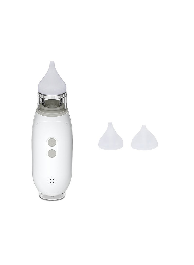 Zikra Electric Baby Nasal Aspirator - Self-Cleaning Nose Sucker with 3 Suction Levels, Music & Light Features, Includes 2 Nose Tips for Effective Baby Snot Removal. - Image 1
