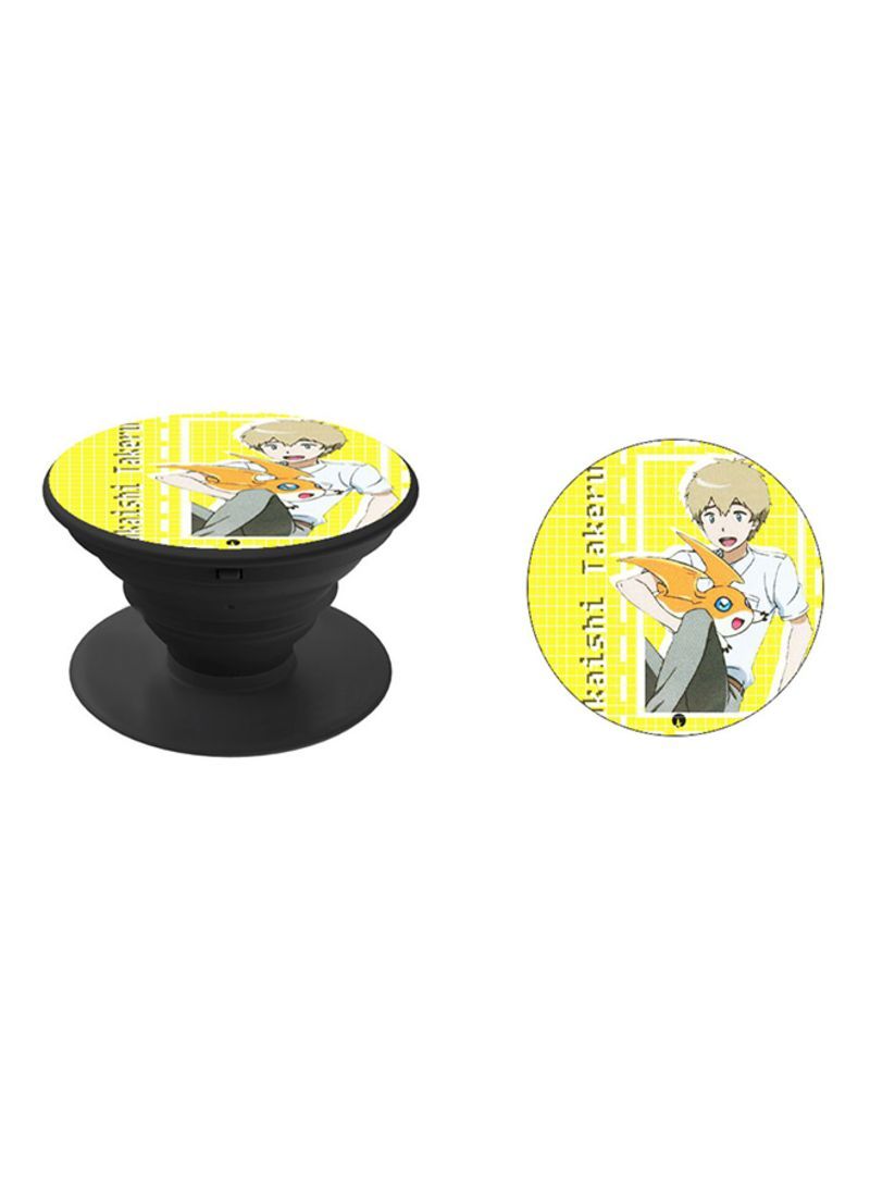 RKN Pop Up Expanding Phone Grip Holder - Anime Digimon Multicolour - Image 1