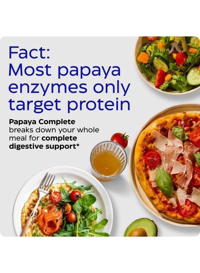 Enzymedica Papaya Complete, Daily Digestive Enzymes with Organic Papaya Juice and Chlorophyll for Meal & Nutrient Absorption, High Potency Bromelain & Papain, Vegan, Mint Flavor, 120 Chewable Tablets - Image 4