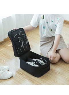 XiuWoo Portable Large Flying Carryon Shoe Luggage, Shoes Storage Organizer, Multipurpose Travelling Shoe Holder Storage Bag, Footwear Organizer Pouch, Travel Shoe Bags for 3 Pair of Shoes with Handle  - Image 2