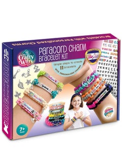 Paracord Bracelet Making Kit With Charms Art & Craft Gift For Girls Age 8 9 10 11 12 & Teens 13 14 Year Old. Make Your Own Friendship & Fashion Jewelry For Birthday Travel Activity Camp & Project