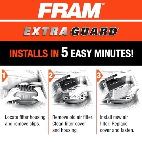 FRAM Extra Guard CA11042 Replacement Engine Air Filter for Select 2011-2017 Honda Odyssey (3.5L), Provides Up to 12 Months or 12,000 Miles Filter Protection - Image 5
