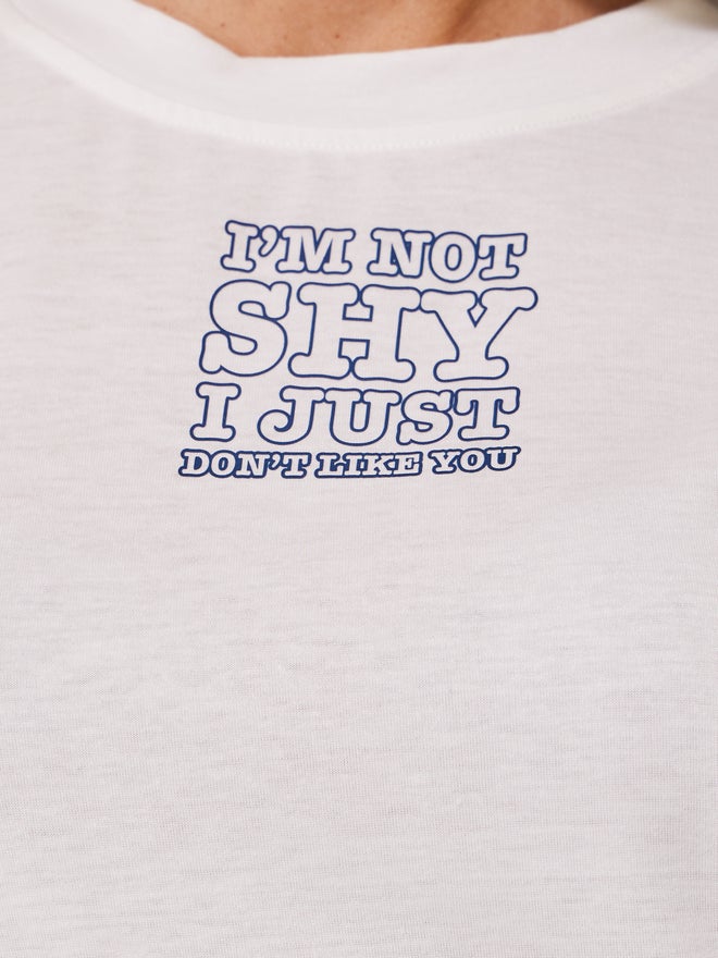 Take Two Slogan Print Round Neck T-Shirt - Image 3