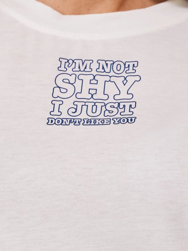 Take Two Slogan Print Round Neck T-Shirt