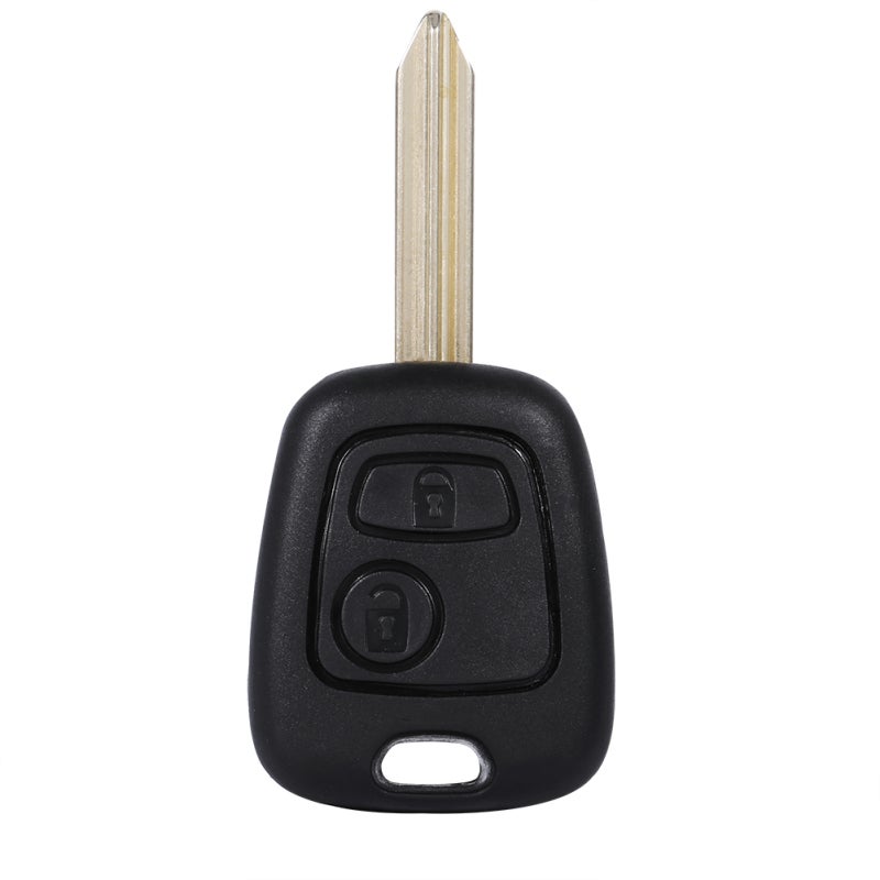 2 Buttons Key Fob Uncut Blade Replacement Case High Quality ABS for Citroen - Durable Key Shell with Easy Installation No Programming Required for Broken Buttons or Worn Key Blade - Image 1