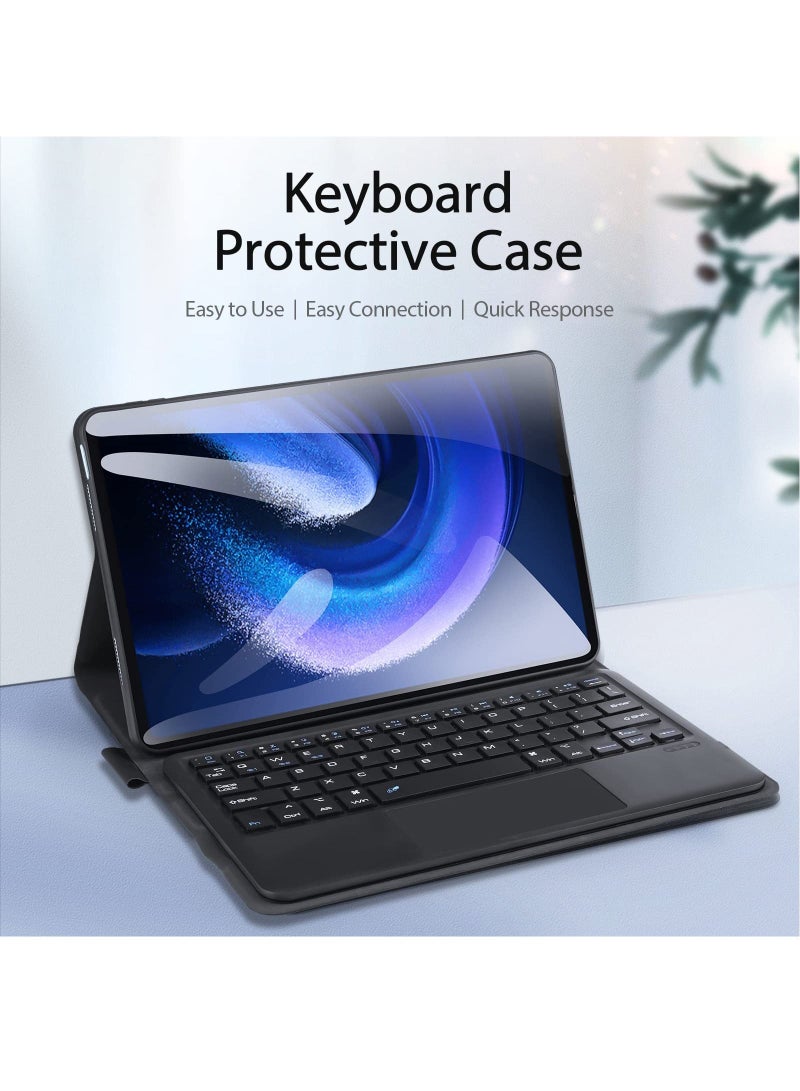 DUX DUCIS for Xiaomi Pad 6 Keyboard Case, Supports a Variety of Touch Gestures Trackpad, Wireless Bluetooth 5.0 Compatible with Xiaomi Pad 6 Pro Stand Keyboard Cover - Image 4