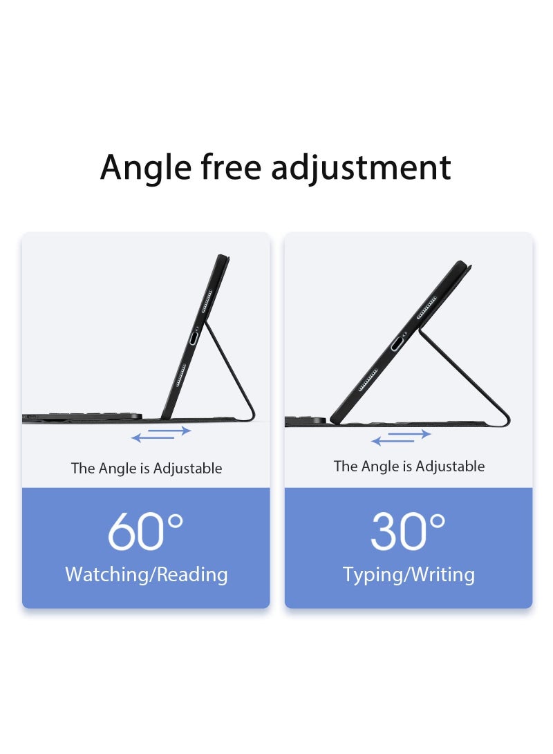 DUX DUCIS for Xiaomi Pad 6 Keyboard Case, Supports a Variety of Touch Gestures Trackpad, Wireless Bluetooth 5.0 Compatible with Xiaomi Pad 6 Pro Stand Keyboard Cover - Image 5